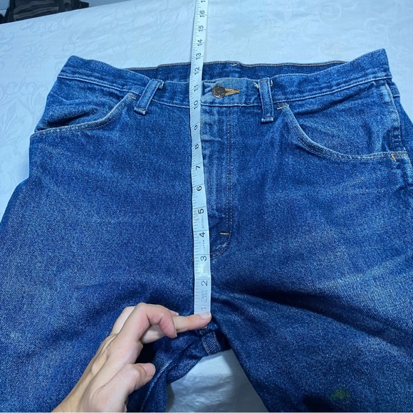 Vintage Workwear Rustler Jeans Authentic Faded Straight Leg Men’s 32 x 32 Worn - Picture 5 of 11